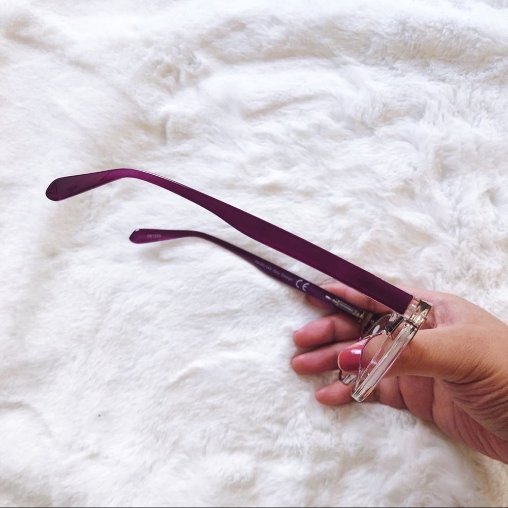 Lexi Purple & Brown Round Rim Reader Glasses - Picture 7 of 11